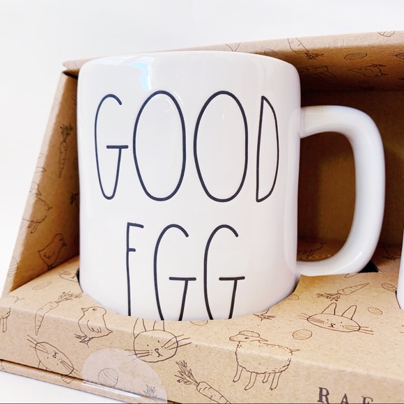 Rae Dunn GOOD EGG BAD EGG Easter Spring Mug Set - Picture 2 of 4